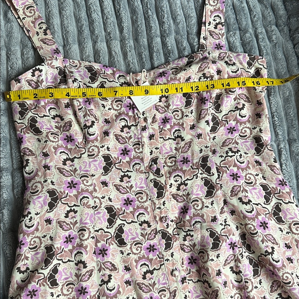 New with tags Z Suppy Floral fit and flare elastic smocked waist midi maxi dress - Picture 7 of 15